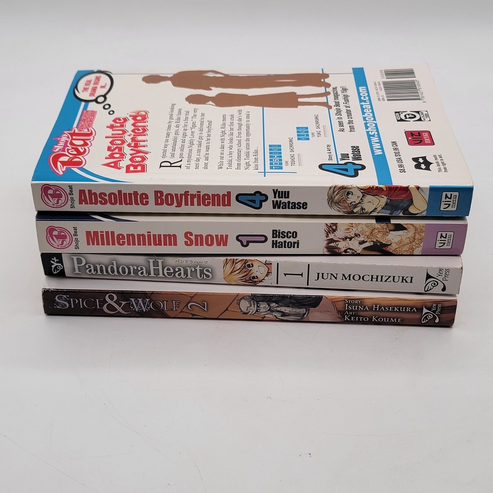 Mixed Manga Lot Absolute Boyfriend Millennium Snow Pandora Hearts Spice & Wolf